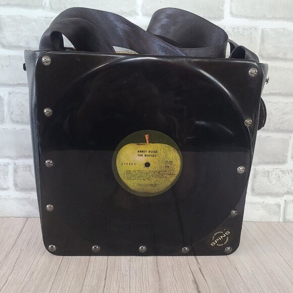 Original SPINS Album Handbag Tote Beatles Abbey Road Vinyl Collectible - Picture 2 of 12